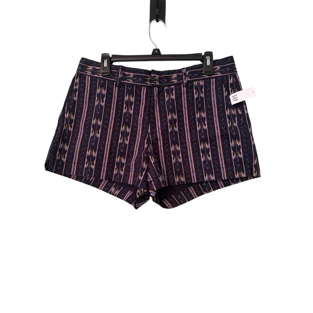 Gap Women’s Size 10 Navy Multi Colored Design City Shorts 33” Waist